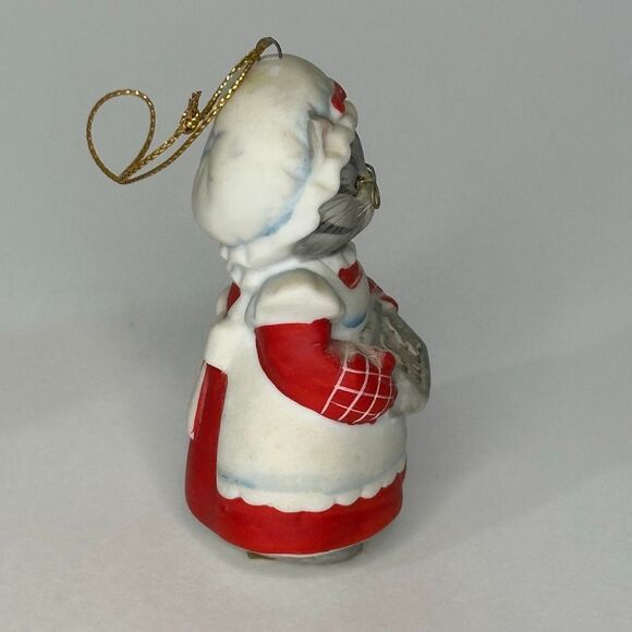 Vintage Kitty Cucumber Christmas Ornaments by Schmid Set of 2 - Picture 4 of 15